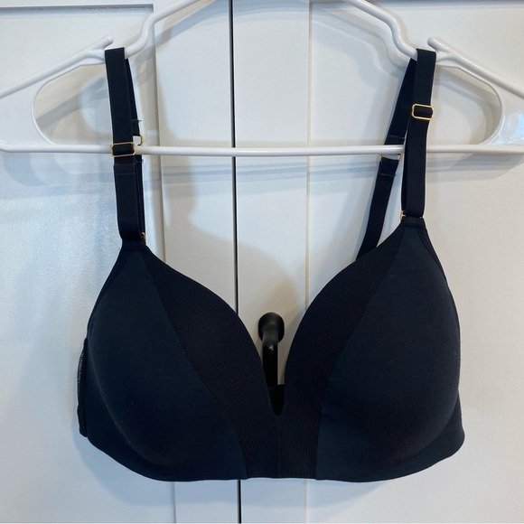 Lively Black Bra 36C Soft Demi Cup Wireless T-Shirt Bra - Picture 1 of 6